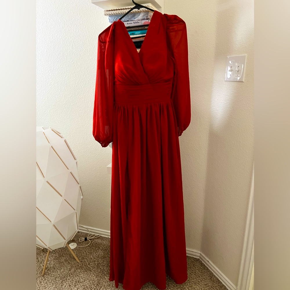 Lavetir bridesmaid dress - rust color